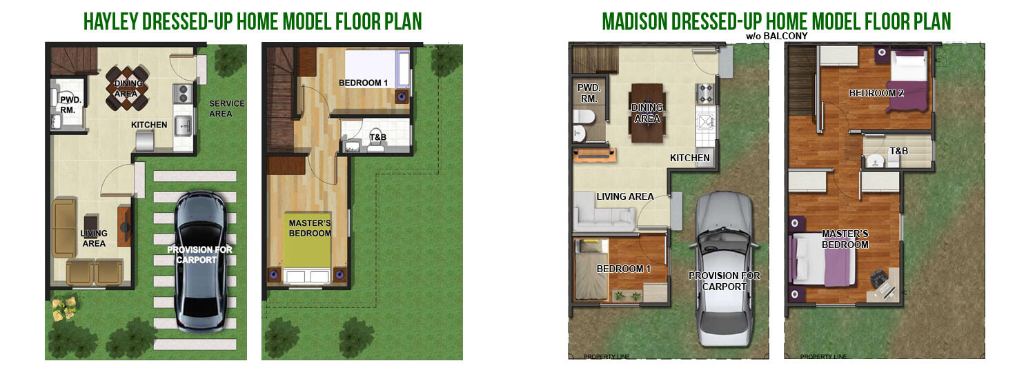 Hayley and Madison Dressed-Up Home Model Floor Plan