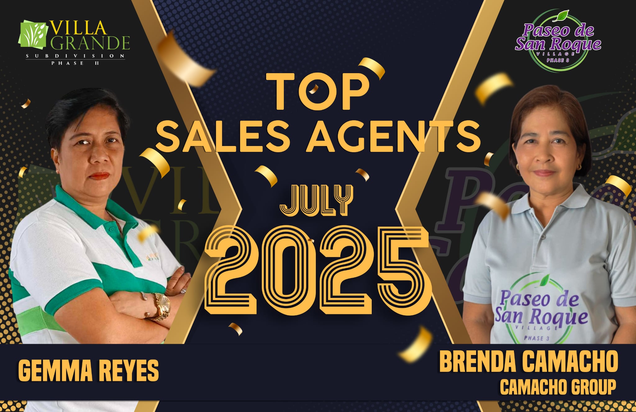 2025 JULY TOP SALES AGENTS